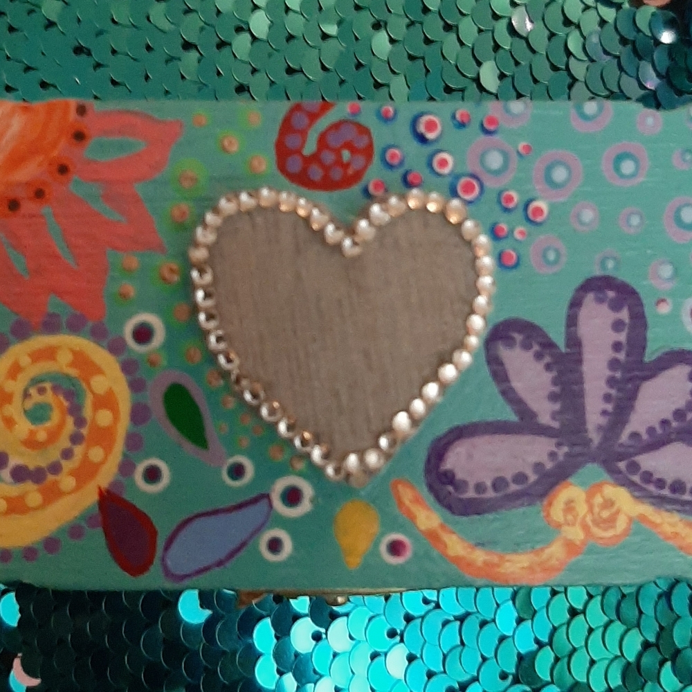 Hand-painted small jewelry box